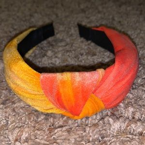 Bohemian style head band in orange!